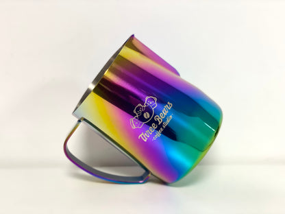 Milk Frothing Pitcher-Three bears coffee pitcher latte art barista 600ml BG handle